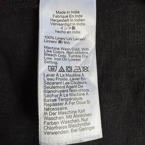 J CREW Capitaine Shirtdress in Black Linen - Unbelted - Picture 6 of 6